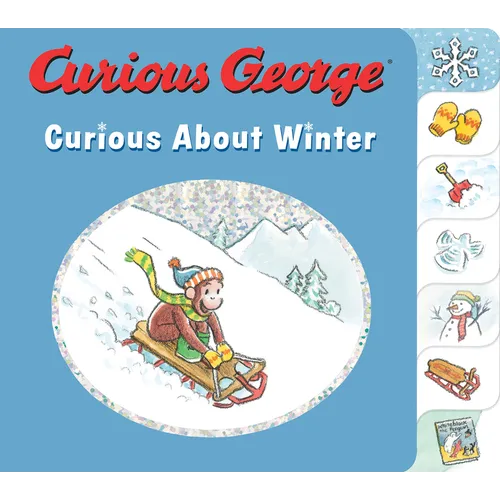 Curious George Curious about Winter: A Winter and Holiday Book for Kids - Board Book