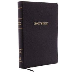 KJV, Reference Bible, Giant Print, Bonded Leather, Black, Indexed, Red Letter Edition - Bonded Leather