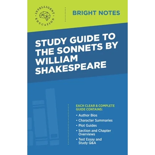Study Guide to The Sonnets by William Shakespeare - Paperback