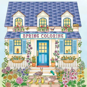 Spring Coloring: A Calming Coloring Book for Adults - Paperback