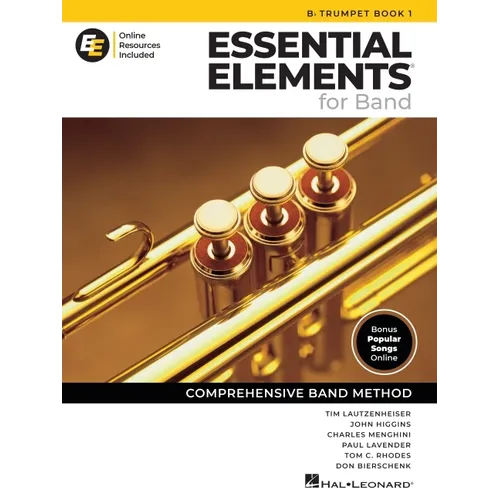 Essential Elements for Band BB Trumpet Book 1 with Eei Online Resources Trumpet Method Book and Sheet Music for Students and Teachers Band Method Song - Paperback