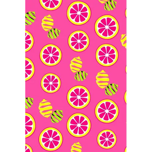Pink Lemonade: A 6x9 Lemon Lime Notebook with 120 College Ruled Pages - Paperback
