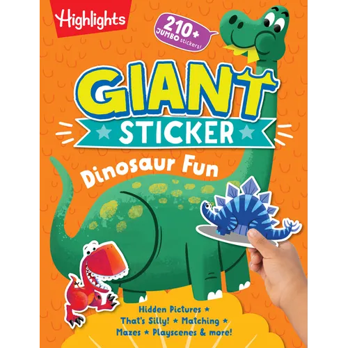 Giant Sticker Dinosaur Fun - Paperback