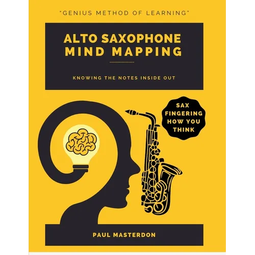 Alto Sax Mind Mapping: A Mnemonically Color-Coded Saxophone Fingering Chart Book: With Unique Player's Eye View - Paperback