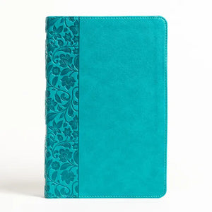 NASB Large Print Personal Size Reference Bible, Teal Leathertouch - Imitation Leather
