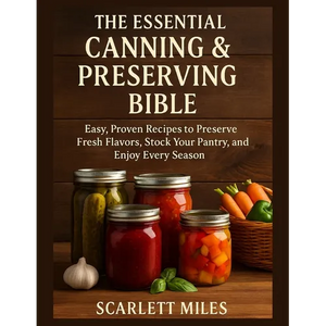 The Essential Canning And Preserving Bible: Easy, Proven Recipes to Preserve Fresh Flavors, Stock Your Pantry, and Enjoy Every Season - Paperback