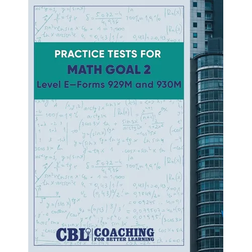 Practice Tests for CASAS Math GOAL 2 Level E, Forms 929M and 930M - Paperback
