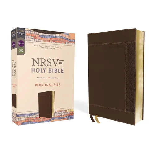 Nrsvue, Holy Bible, Personal Size, Leathersoft, Brown, Comfort Print - Imitation Leather