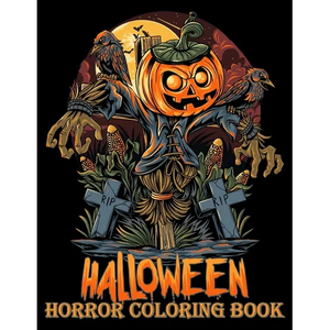 Halloween Horror Coloring Book: Scary Pumpkins Halloween Coloring for Older Kids, Teens, Adults Relaxation Anti Stress - Paperback