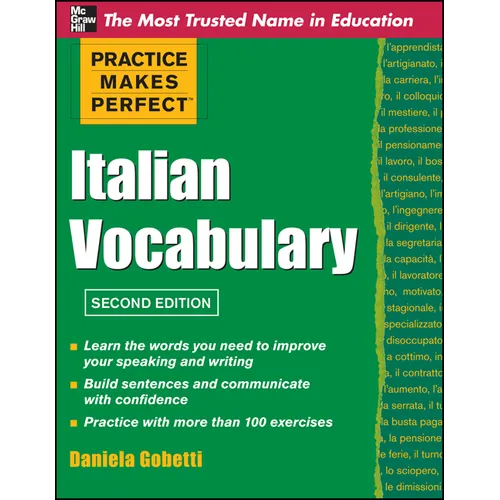 Practice Makes Perfect Italian Vocabulary - Paperback