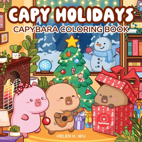 Capy Holidays: Capybara Coloring Book - Paperback