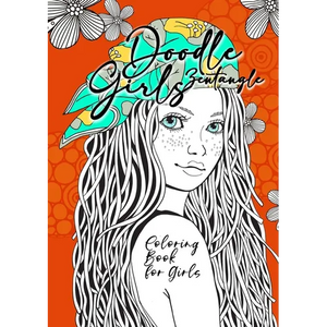 Doodle Zentangle Girls Coloring Book for Girls: zentangle Coloring Book for girls age 10 up Girls Coloring Book zentangle - Girl Portraits Coloring Bo - Paperback