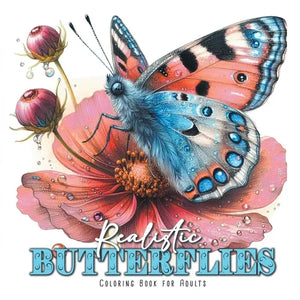 Mandala Butterflies Coloring Book for Adults: realistic Butterflies Coloring Book for AdultsButterflies Coloring Book Flowers - Paperback