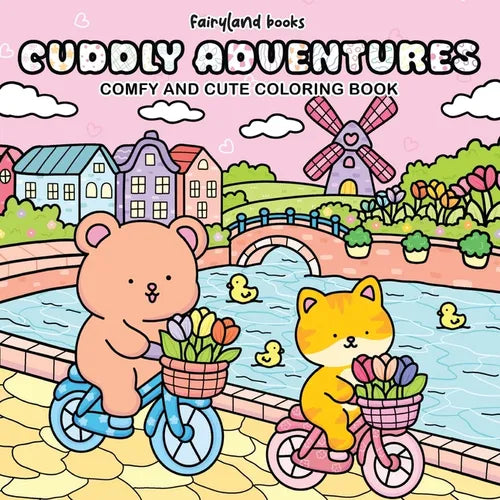 Cuddly Adventures: Coloring Book for Adults and Teens - Paperback