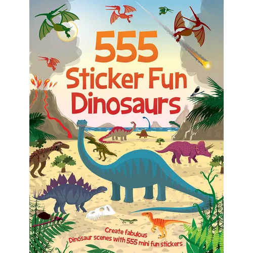 555 Sticker Fun - Dinosaurs - Paperback