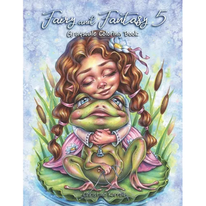Fairy and Fantasy 5 Grayscale Coloring Book - Paperback