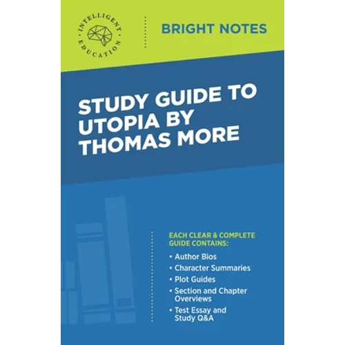 Study Guide to Utopia by Thomas More - Paperback