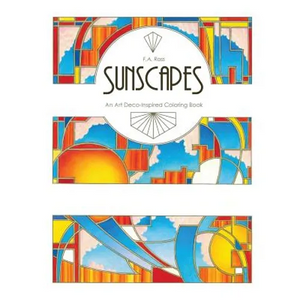 Sunscapes: An Art Deco-Inspired Coloring Book - Paperback