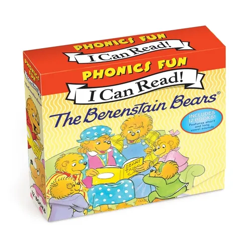 The Berenstain Bears 12-Book Phonics Fun!: Includes 12 Mini-Books Featuring Short and Long Vowel Sounds - Boxed Set