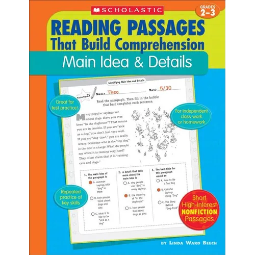 Reading Passages That Build Comprehension: Main Idea and Details Grades 2-3 - Paperback