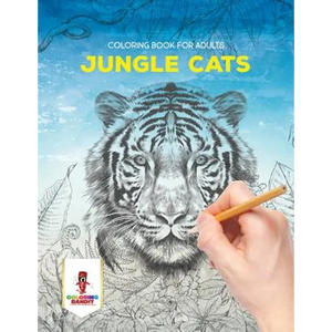 Jungle Cats: Coloring Book for Adults - Paperback