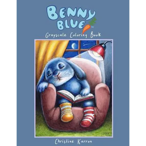 Benny Blue Grayscale Coloring Book - Paperback