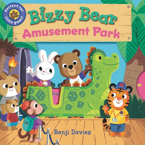 Bizzy Bear: Amusement Park: (Interactive Board Book about Roller Coasters and Rides for Toddlers - With Sturdy Tabs and Slides to Push and Pull) - Board Book