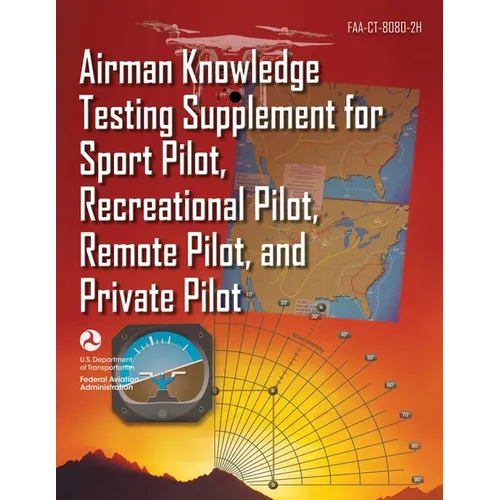 Airman Knowledge Testing Supplement for Sport Pilot, Recreational Pilot, Remote Pilot, and Private Pilot (Faa-Ct-8080-2h) - Paperback