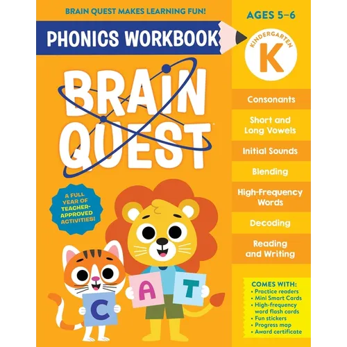 Brain Quest Phonics Workbook: Kindergarten - Paperback