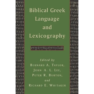 Biblical Greek Language and Lexicography - Paperback