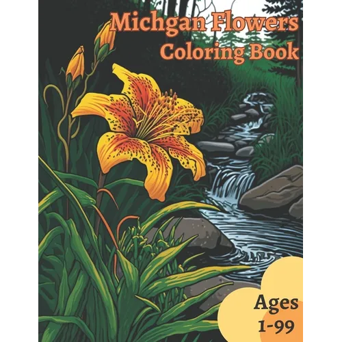 Michigan Flowers Coloring Book - Paperback
