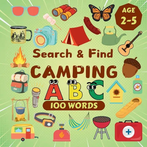 Search & Find Camping: A Fun Search & Find Activity Book for Toddlers and Kids 2-6 Years Old - Paperback