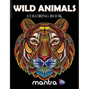 Wild Animals Coloring Book: Coloring Book for Adults: Beautiful Designs for Stress Relief, Creativity, and Relaxation - Paperback