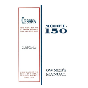 Cessna 1966 Model 150 Owner's Manual - Paperback