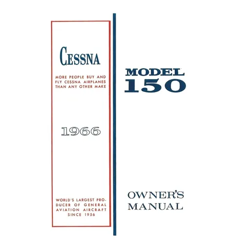 Cessna 1966 Model 150 Owner's Manual - Paperback