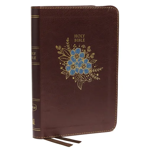 NKJV, Thinline Bible, Compact, Imitation Leather, Burgundy, Red Letter Edition - Imitation Leather