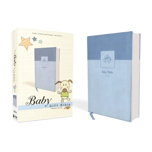 Niv, Baby Gift Bible, Holy Bible, Leathersoft, Blue, Red Letter, Comfort Print: Keepsake Edition - Leather