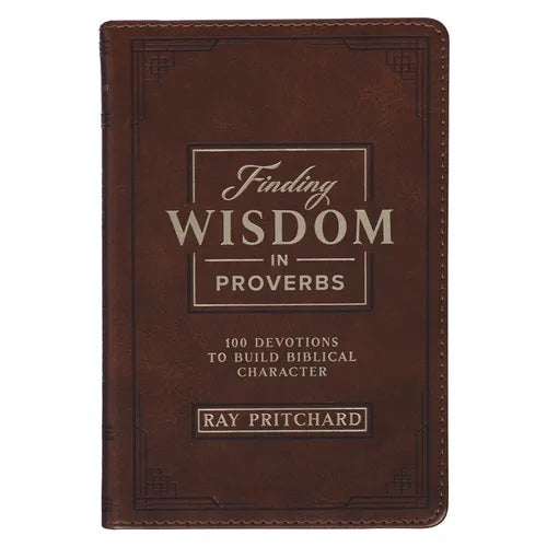 Devotional Finding Wisdom in Proverbs Faux Leather - Leather