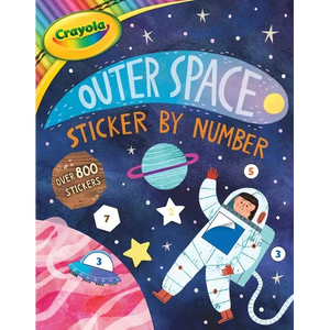 Crayola: Outer Space Sticker by Number (a Crayola Sticker Activity Book for Kids) - Paperback