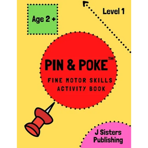 Pin & Poke Fine Motor Skills Activity Book Level 1: For Toddlers and Kids Ages 2+ with Line and Shapes, Popular Activity in Montessori Classroom, Todd - Paperback