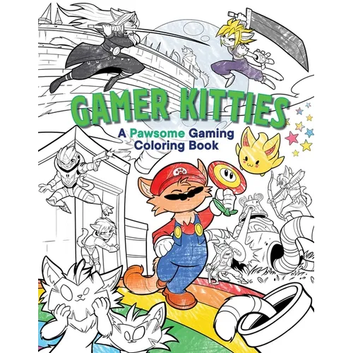 Gamer Kitties: A Pawsome Gaming Coloring Book - Paperback