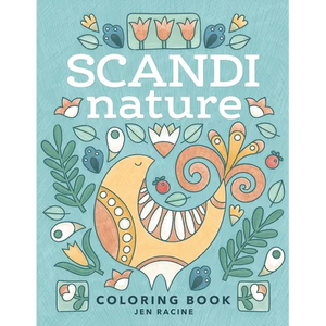 Scandi Nature Coloring Book: Easy, Stress-Free, Relaxing Coloring for Everyone - Paperback
