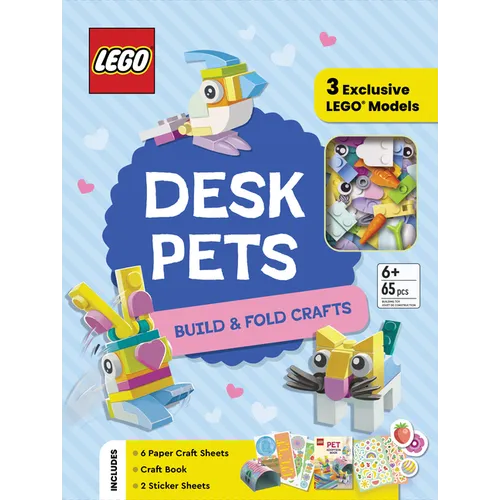 Lego(r) Desk Pets: Build & Fold Crafts - Hardcover