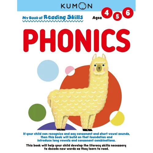 Kumon My Bk of Reading Skills: Phonics - Paperback