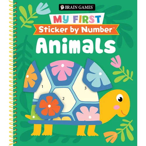 Brain Games - My First Sticker by Number: Animals - Spiral