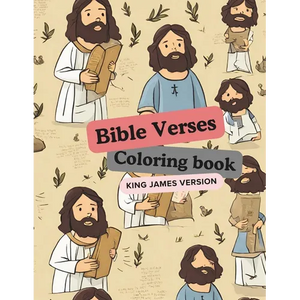 Bible Verse Coloring Book for Kids KJV: 26 Short & Inspirational King James Bible Verses and Christian Images with description for kids to Color - Paperback