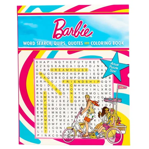 Barbie Word Search, Quips, Quotes, and Coloring Book - Paperback