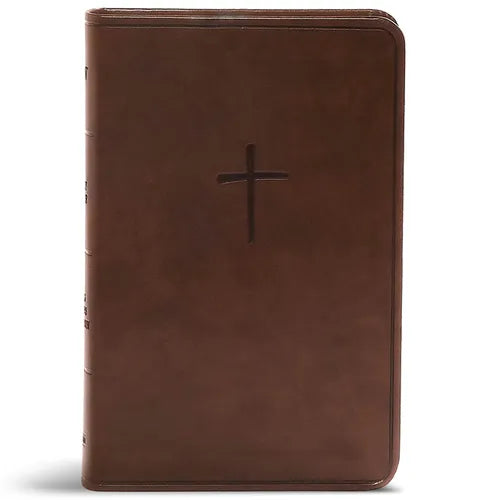 CSB Compact Bible, Value Edition, Brown Leathertouch - Imitation Leather