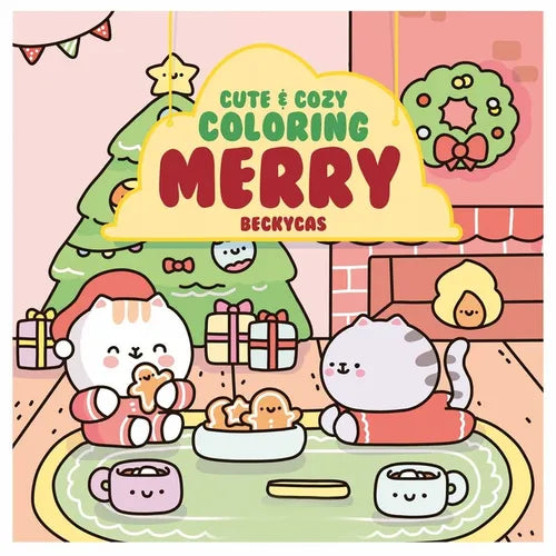 Cute & Cozy Coloring: Merry - Paperback