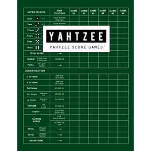 Yahtzee Score Game: Yahtzee Games Record Score, Scoresheet Keeper Notebook, Yahtzee Score Sheet, Yahtzee Score Card, Write in the Player N - Paperback